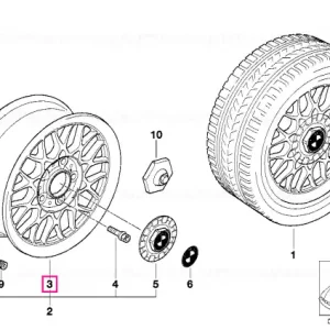 Light alloy rim 7JX16     ET:20 - BMW Promoție