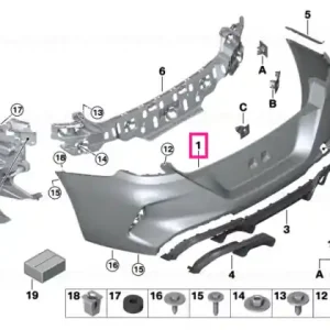 Ofertă specială Panel, bumper, primed, rear -M- - BMW
