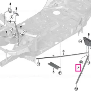 Doar azi Torsion strut, rear left - BMW