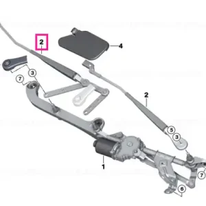 Wiper arm, driver's side - BMW Retur gratuit