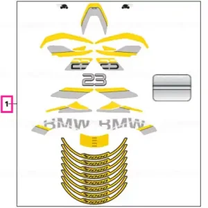 Promoție Sticker set RR - BMW Motorrad
