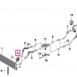 Suport radiator ulei transmisie - BMW Retur ușor