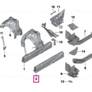 Left centre engine support - BMW Popular