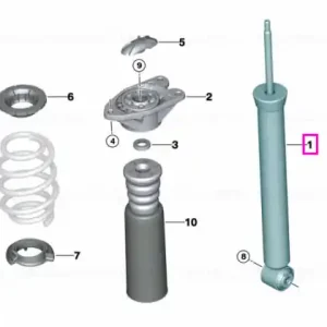 Comandă acum Amortizor suspensie, punte spate, stanga sau dreapta - Mini Clubman F54