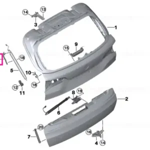 Adapter plate, spindle drive, left - BMW Reducere de preț