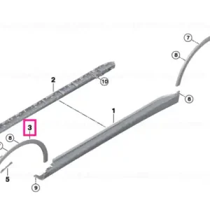 Bestseller Wheel arch trim, left front - BMW