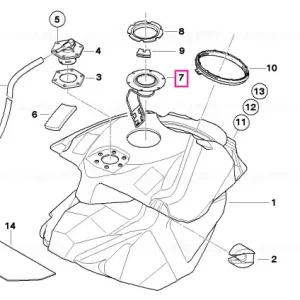 Nu rata Tank flange - BMW Motorrad