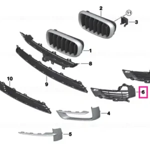 Premium Grille, side, open, left PURE EXPERIENCE - BMW
