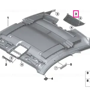 Garnitura stop spate Alcantara, ANTHRAZIT - BMW Lichidare de stoc