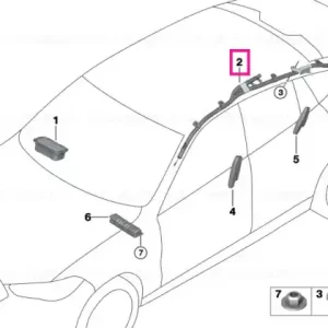 Reducere extra Head airbag, left ECE - BMW