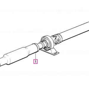 Cumpărături sigure Drive shaft automatic transmission L=1337MM - BMW