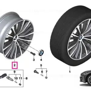 Light alloy rim Ferricgrey 7,5JX18 ET:25 - BMW Calitate înaltă
