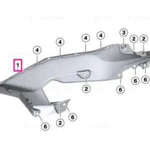 Ofertă de sezon Capac rezervor inferior stânga ROHTEIL / BLANK - BMW Motorrad