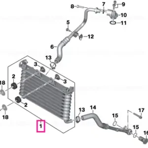 Oil cooler - BMW Motorrad Reducere specială