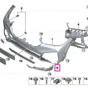 Reducere de preț Ornament fata jos dreapta - BMW
