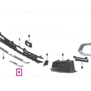 Finisher, rod, left X-LINE - BMW Noutate