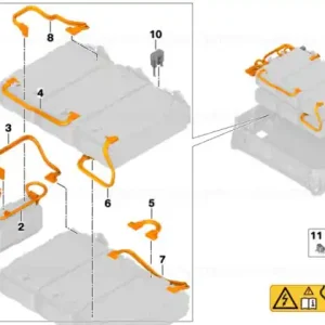 Plată securizată Colier cablu - BMW