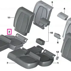 Right seat foam plastic part - BMW Super ofertă