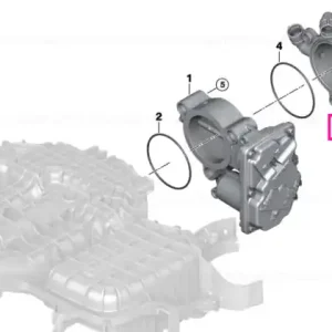 Adapter, throttle body - BMW Transport gratuit
