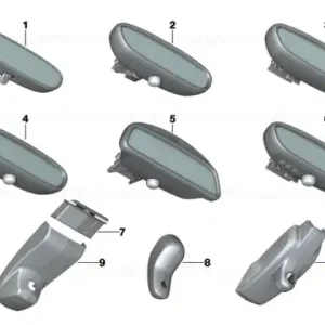 Set capace bază oglindă - BMW Chilipir