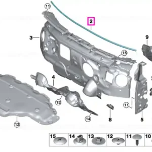 Izolatie fonica parbriz, L=1321mm - BMW Seria 1 F40 F70, Seria 2 F44 F74 F78, Seria 6 G32, X2 F39 U10 Cumpără acum
