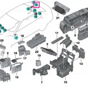 Power distribution box, rear MID - BMW Super ofertă
