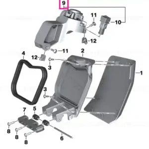 Livrare gratuită Lock storage compartment, right - BMW Motorrad