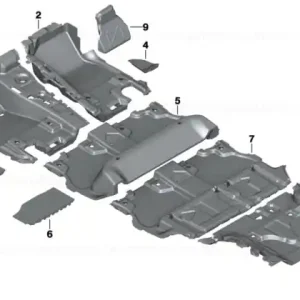 Carpet, front left ANTHRAZIT - BMW Discount