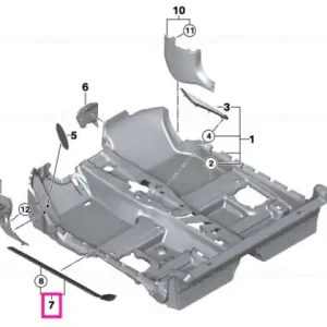 Cel mai vândut Bandă acoperire intrare stânga - BMW - Mini