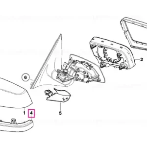 Comandă acum Sectiune carcasa inferioara dreapta - BMW