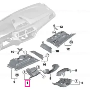 Preferatul clienților Oddments tray, instr.panel driver's side ARAGONBRAUN - BMW