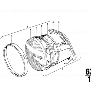 Lamp lens HELLA - BMW Doar azi