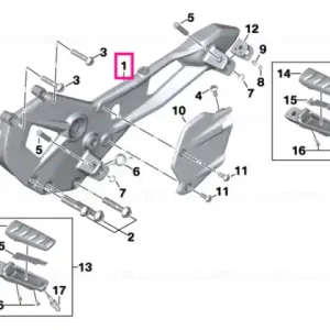 Cumpără online Footpeg plate right - BMW Motorrad