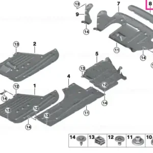 Plată sigură Rear diffusor - BMW