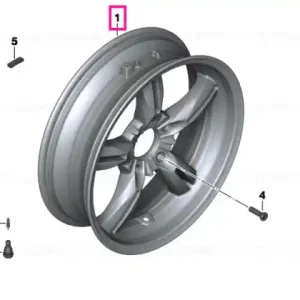 Reducere extra Silver rear wheel - BMW Motorrad