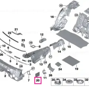 Dashboard sound insulation - BMW Expediere rapidă