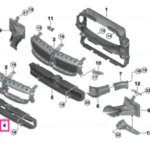 Air duct, bottom - BMW Discount