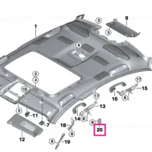 Reducere extra Deformation plate, B-pillar, right - BMW