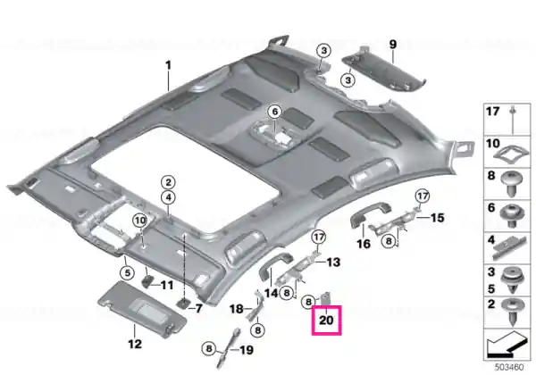 Reducere extra Deformation plate, B-pillar, right - BMW