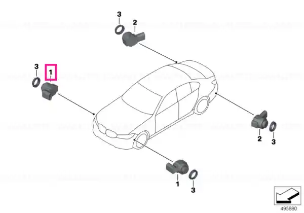 Disponibil imediat Ultrasonic sensor, Portima Blue WC31 - BMW