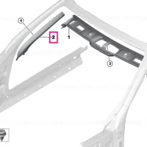 Capac coloană A stânga SCHWARZ - BMW Calitate înaltă