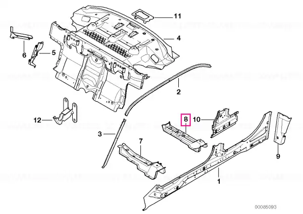 Left rear seat console - BMW Cumpărături sigure