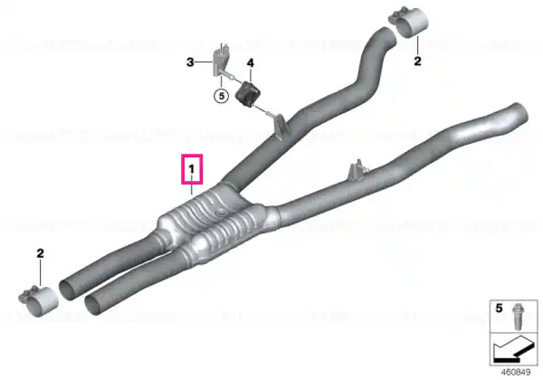 Popular Centre muffler - BMW