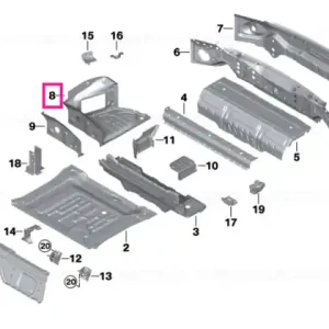 Reducere extra Luggage compartment floor side right - BMW