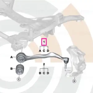 Set reparatie brat suspensie stanga, punte fata, Kit Value Parts - BMW Seria 1 F20 F21, Seria 2 F22 F23, Seria 3 F30 F31 F34 F35, Seria 4 F32 F33 F36 Reducere specială