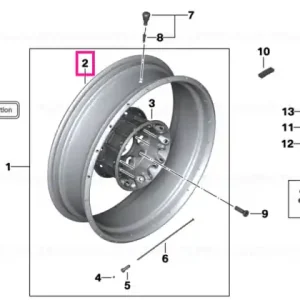Bestseller Wheel rim rear 4.5X17 - BMW Motorrad