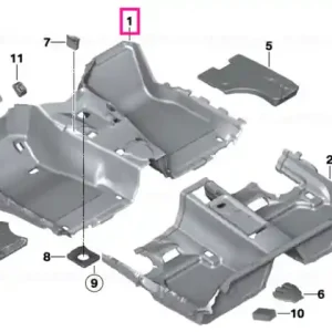 Floor trim, front ANTHRAZIT - BMW Expediere rapidă