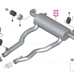 Retur gratuit Rear silencer - BMW