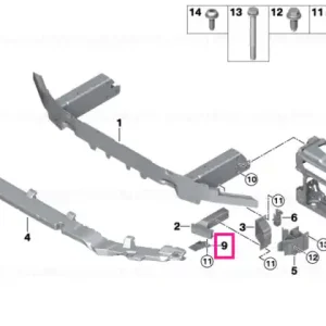 Ofertă limitată Suport radiator, jos stânga - BMW