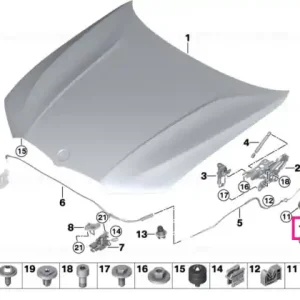 Pârghie mecanism capotă motor LL - BMW Ofertă de sezon